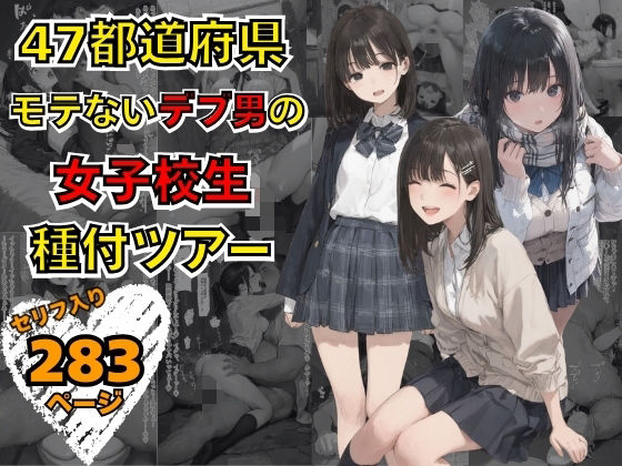 47都道府県  デブ男の女子校生種付ツアー  エロ画像736728